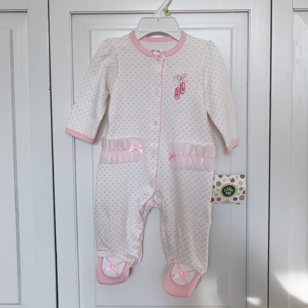 Little Me Ballerina Footie Pajamas
